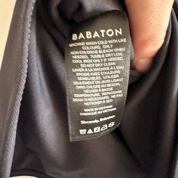 Aritzia Babaton Black Double Lined Classic Bodysuit Size Small EUC - Picture 5 of 6